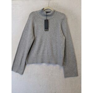Truth by Republic Women's Size L Mock Neck Sweater Gray NWT
